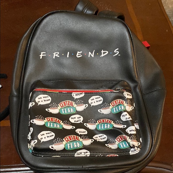 FRIENDS Handbags - FRIENDS Black Backpack with Iconic Sitcom Design